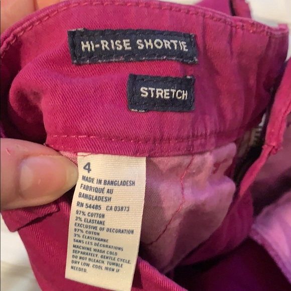 Pink/purple high rise shorts - Picture 3 of 3